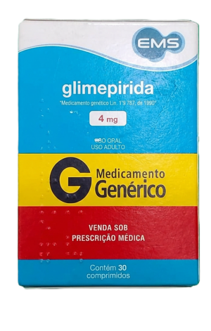 GLIMEPIRIDA 4 MG C/ 30 CP