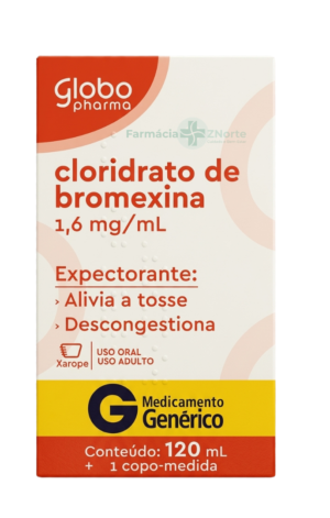 CLORIDRATO DE BROMEXINA 1,6 MG/ML XPE ADT 120 ML